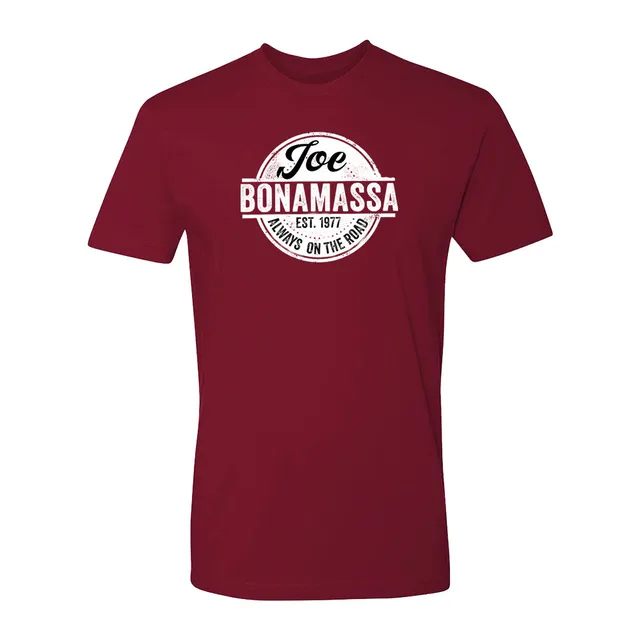 Joe Bonamassa Always On The Road Stamp T-skjorte svart brysttrykk