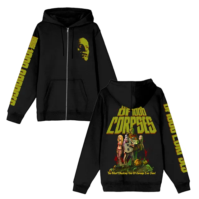 Rob Zombie Corpses & Carnage hettejakke glidelås