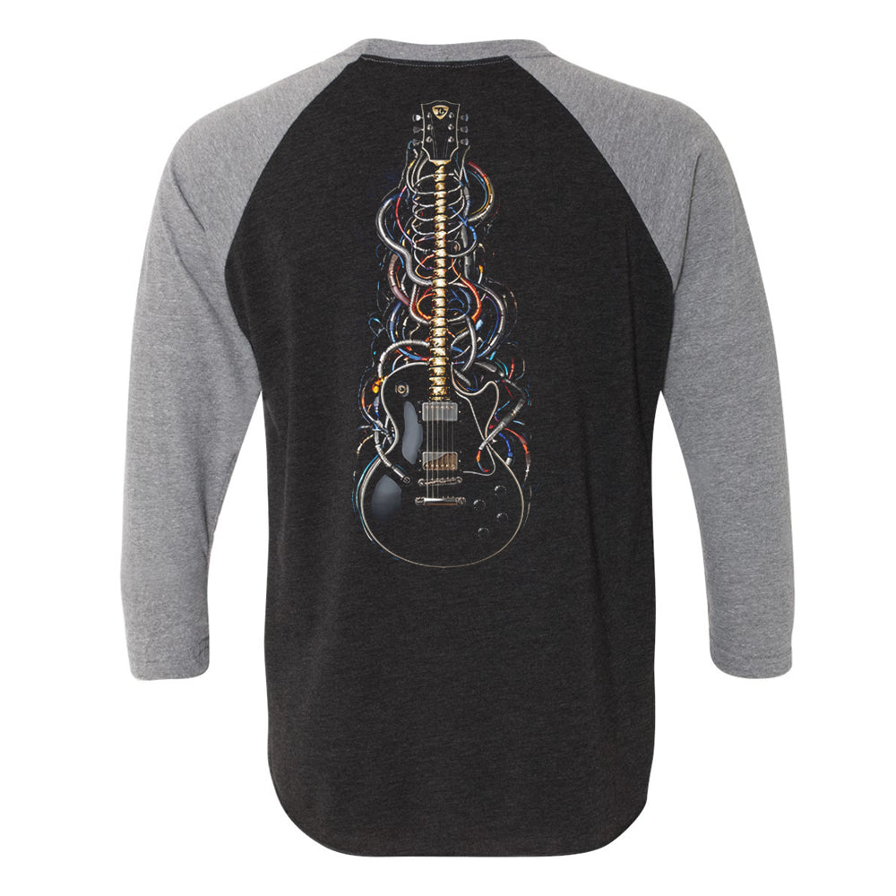 Joe Bonamassa Wired to Rock t-skjorte 3/4 ermer White/Black