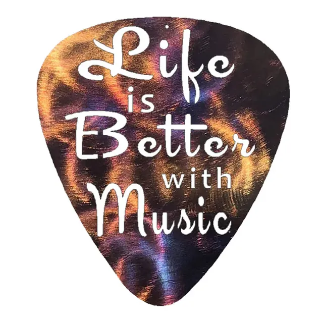 Joe Bonamassa Life is Better With Music metallskilt 11x13 plekter