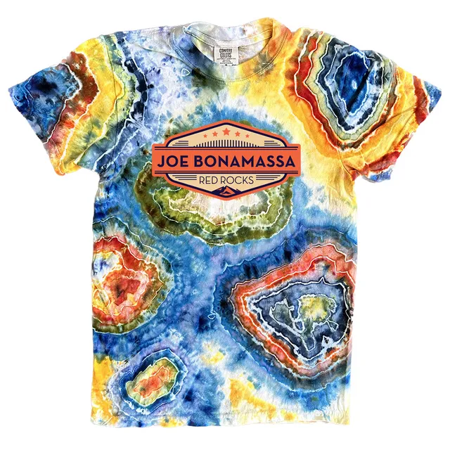 Joe Bonamassa 2023 Red Rocks Geode T-skjorte tie-dye