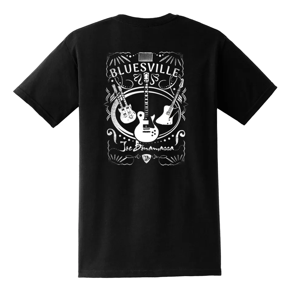 Joe Bonamassa Welcome to Bluesville pocket t-skjorte L svart