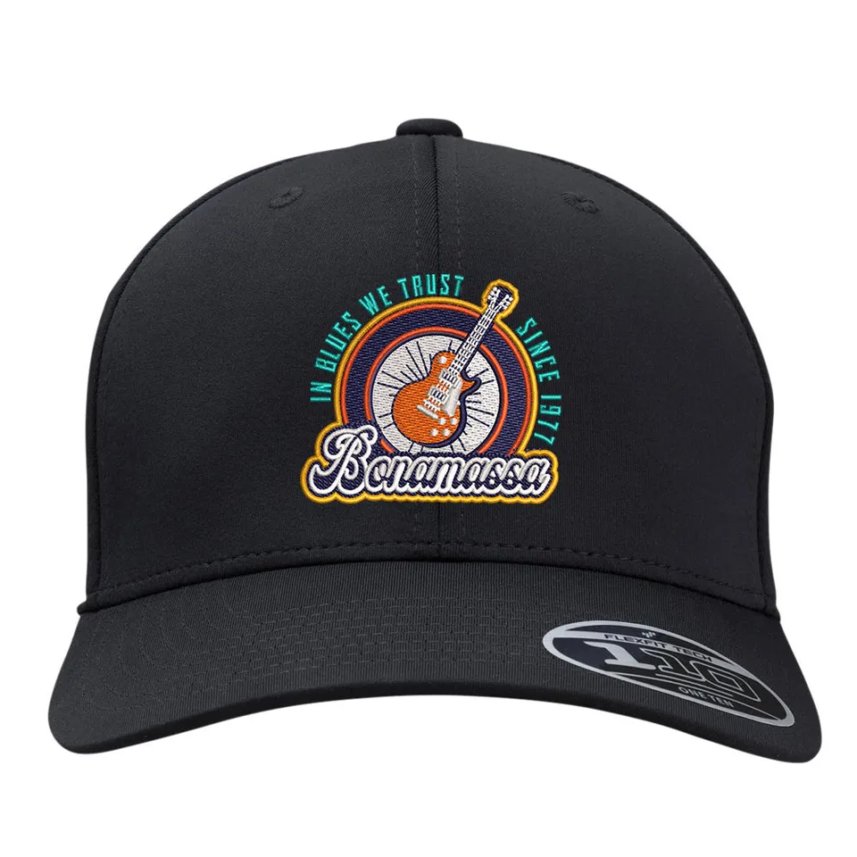 Joe Bonamassa Puma Sunburst Grylbl Cresting Caps svart justerbar