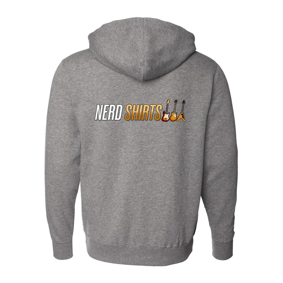 Joe Bonamassa Nerd Shirts hettegenser zip svart fleece