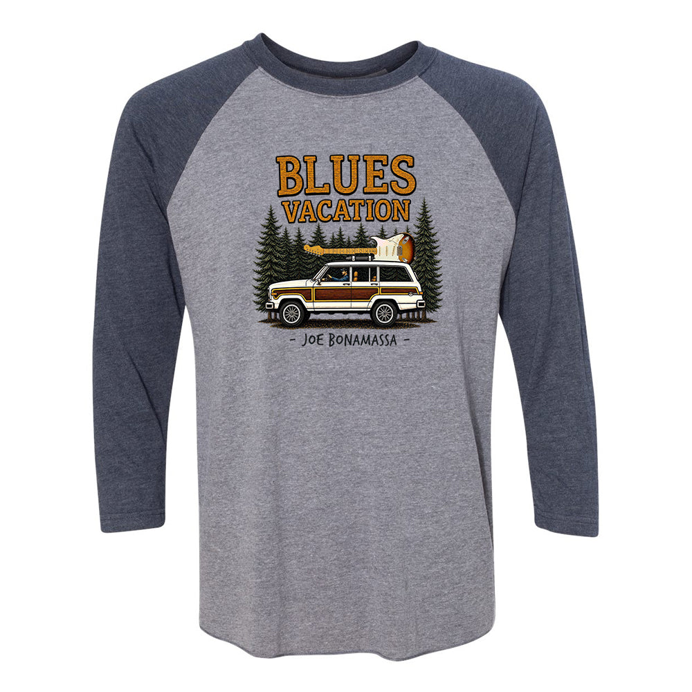 Joe Bonamassa Blues Vacation 3/4 t-skjorte unisex triblend