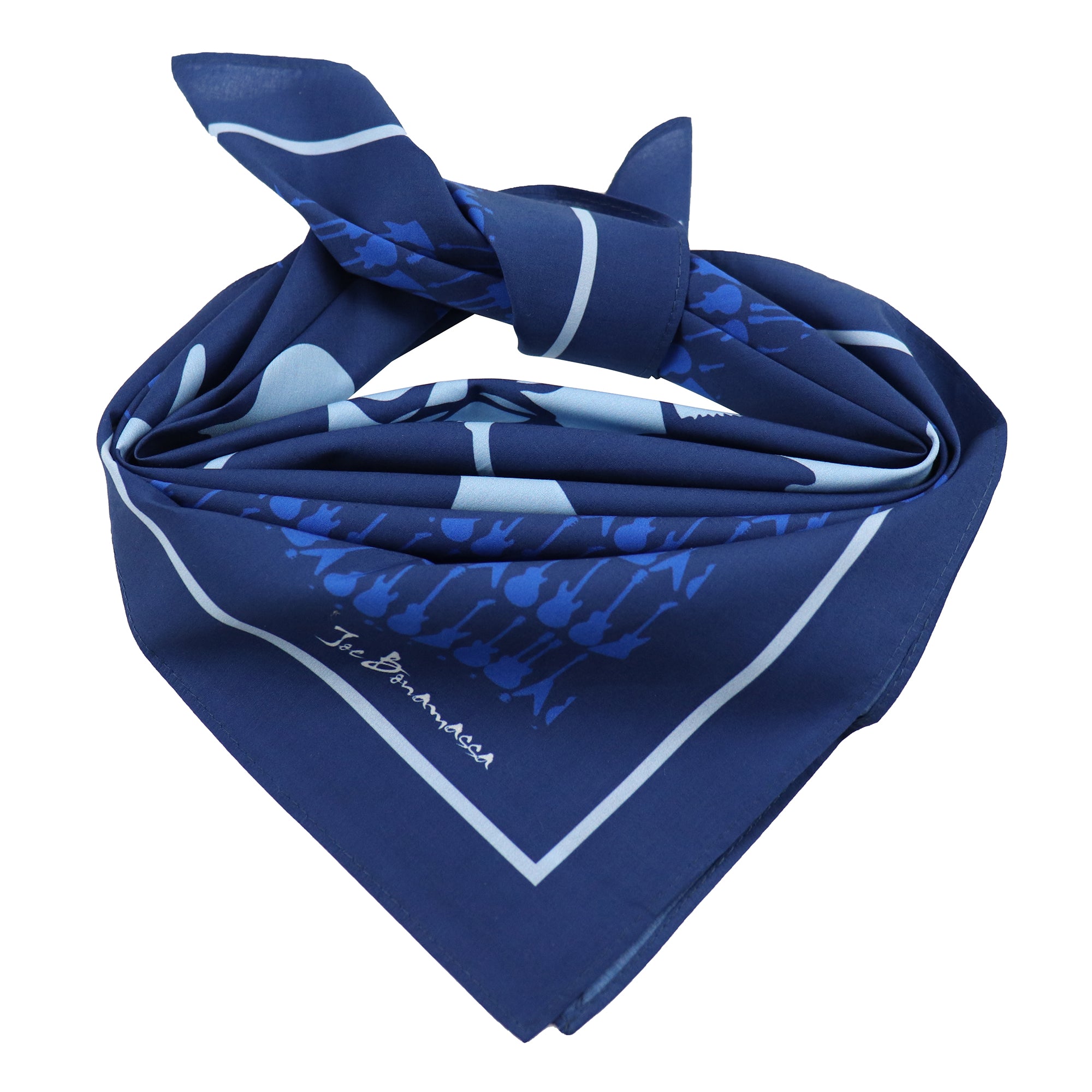 Joe Bonamassa Guitars bandana navy blå bomull 21"