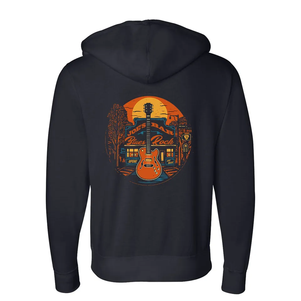 Joe Bonamassa Joe's Blues Rock Bar hoodie unisex glidelås