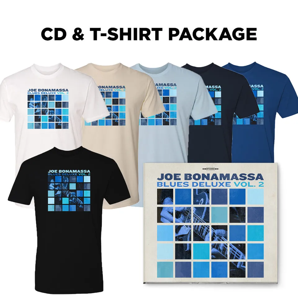 Joe Bonamassa Blues Deluxe Vol. 2 CD + t-skjorte pakke svart