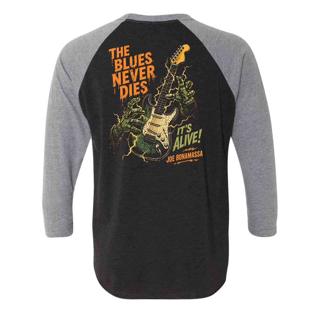 Joe Bonamassa Franken Blues 3/4 t-skjorte unisex grå/svart