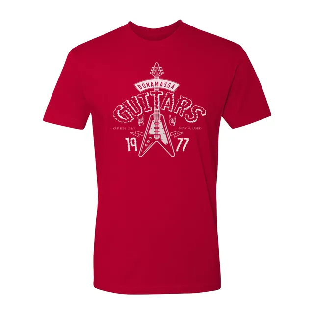 Joe Bonamassa Guitar Shockz t-skjorte unisex lett bomull