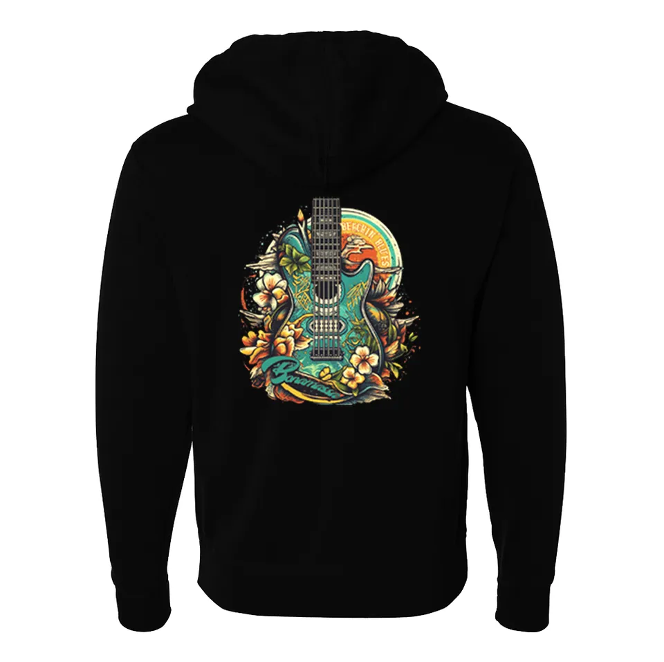 Joe Bonamassa Beachin Blues hettejakke glidelås svart slim fit