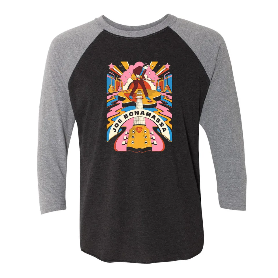 Joe Bonamassa Cosmic Groove t-skjorte 3/4 ermer unisex blanding