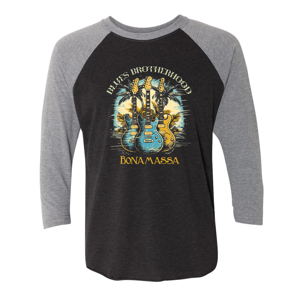 Joe Bonamassa Blues Brotherhood t-skjorte 3/4 erme triblend