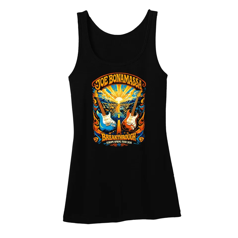 Joe Bonamassa 2026 Europe Spring Tour singlet dame bomull