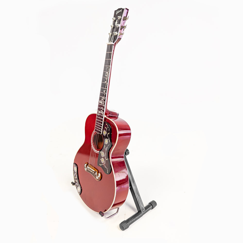 Joe Bonamassa Gibson J-200 miniatyrgitar cherry 1:4