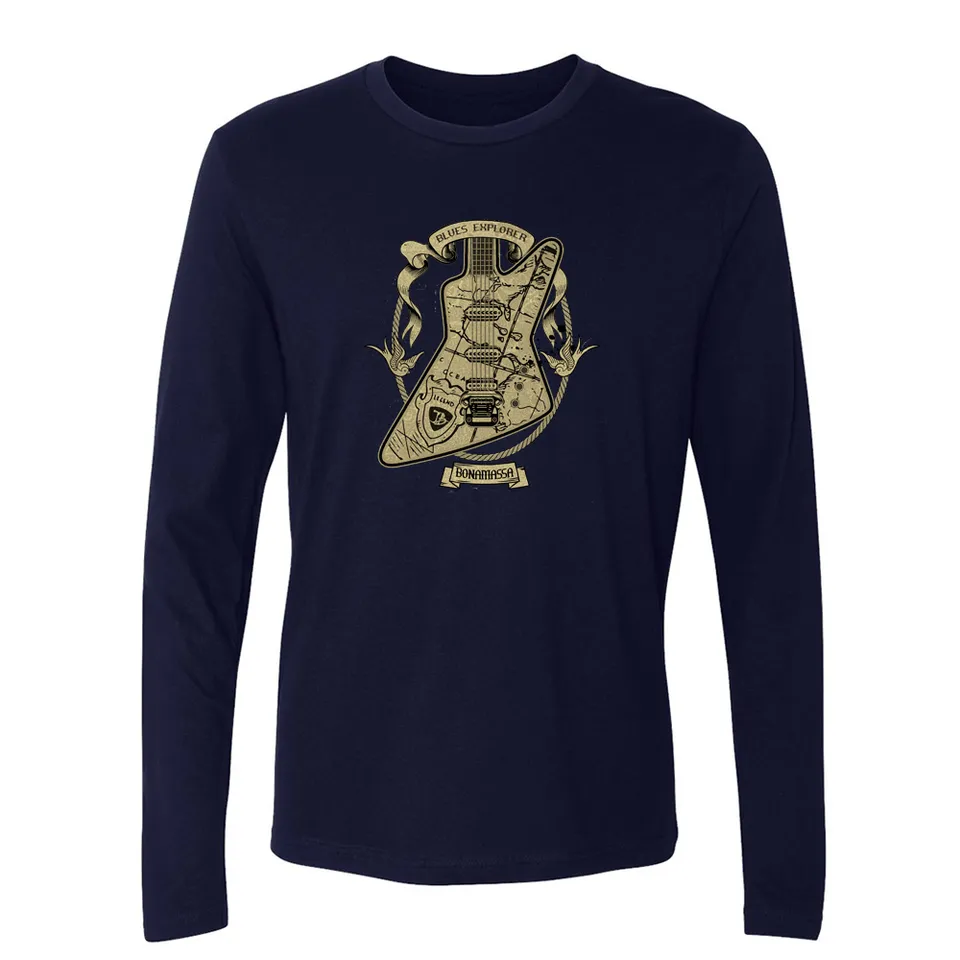 Joe Bonamassa Blues Explorer Long Sleeve langermet t-skjorte herre bomull
