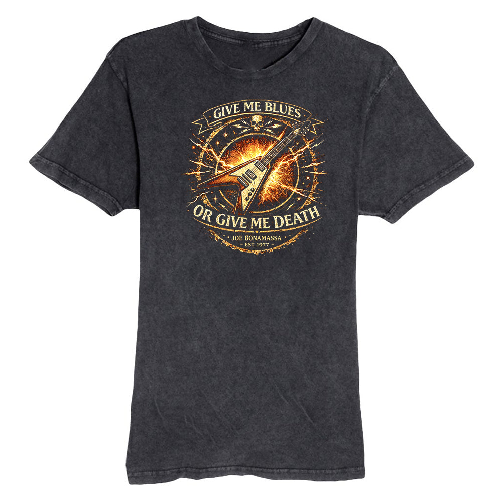 Joe Bonamassa Give Me Blues vintage t-skjorte svart