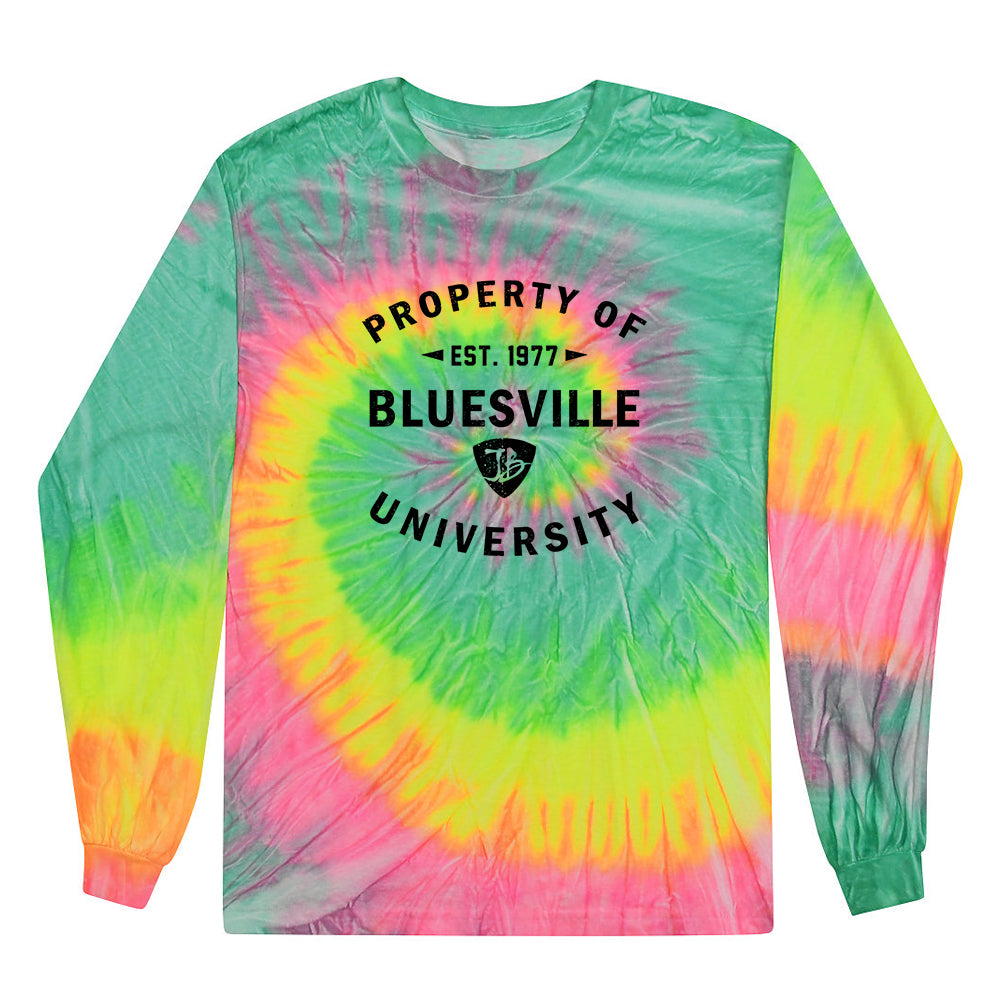 Joe Bonamassa Property of Bluesville University langermet t-skjorte tie-dye