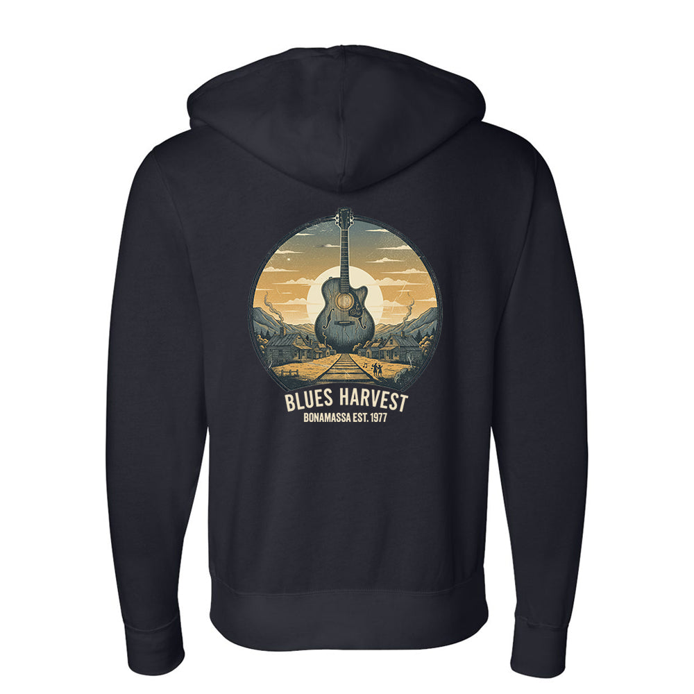Joe Bonamassa Blues Harvest zip-hoodie svart unisex fleece
