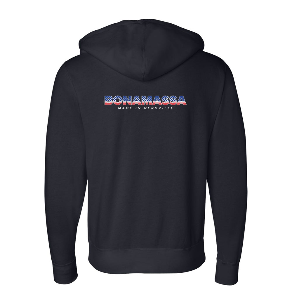 Joe Bonamassa Made In Nerdville hettejakke svart