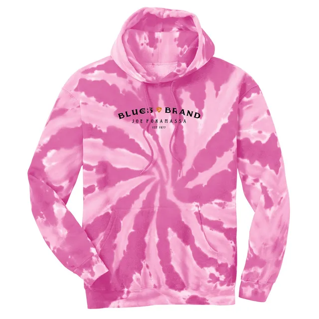 Joe Bonamassa Blues Brand hettegenser unisex rosa tie-dye