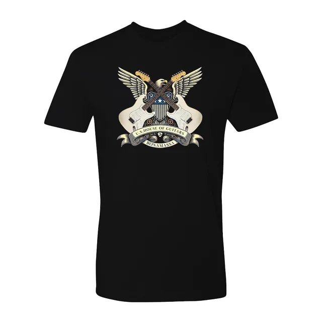 Joe Bonamassa House of Guitars Seal t-skjorte svart