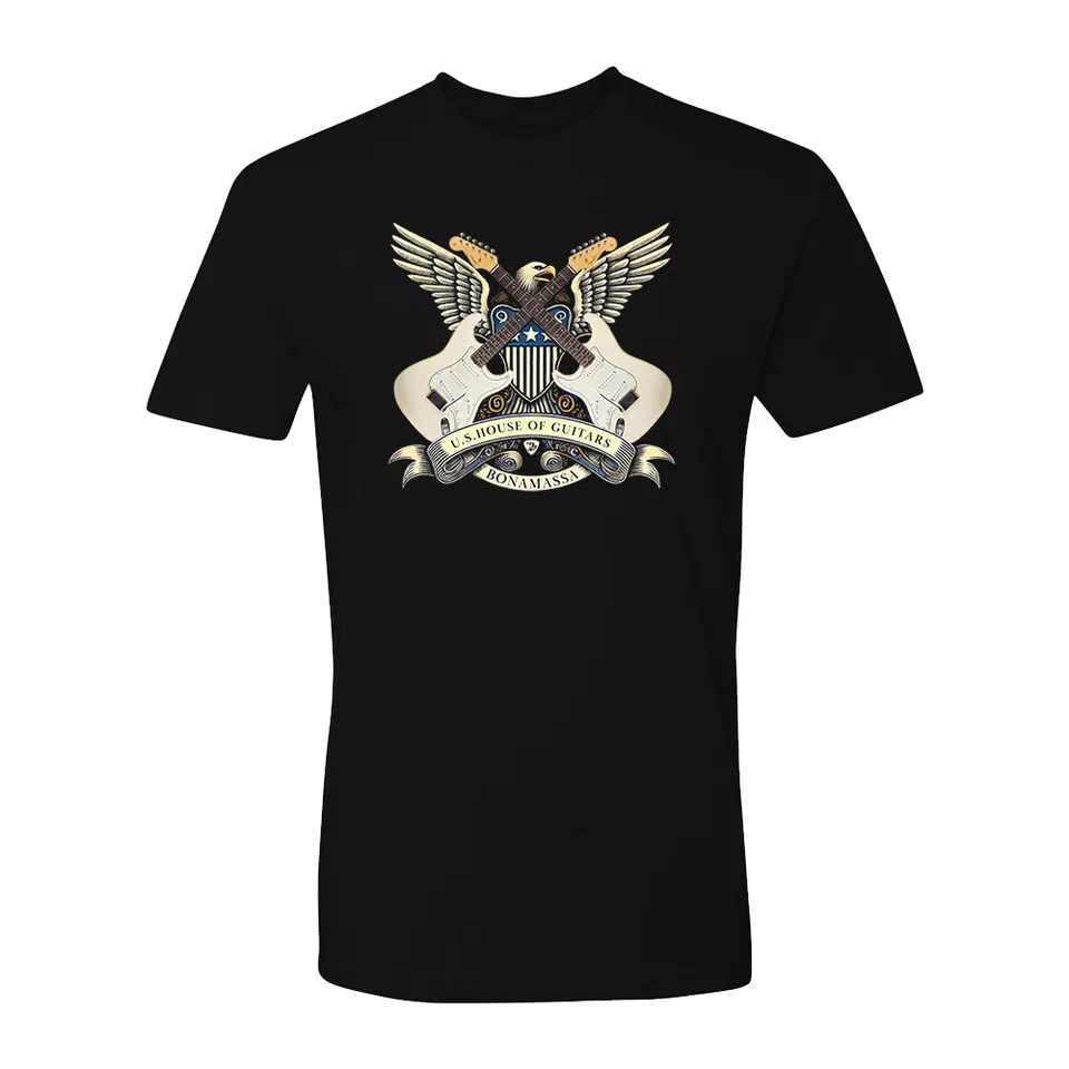 Joe Bonamassa House of Guitars Seal t-skjorte svart