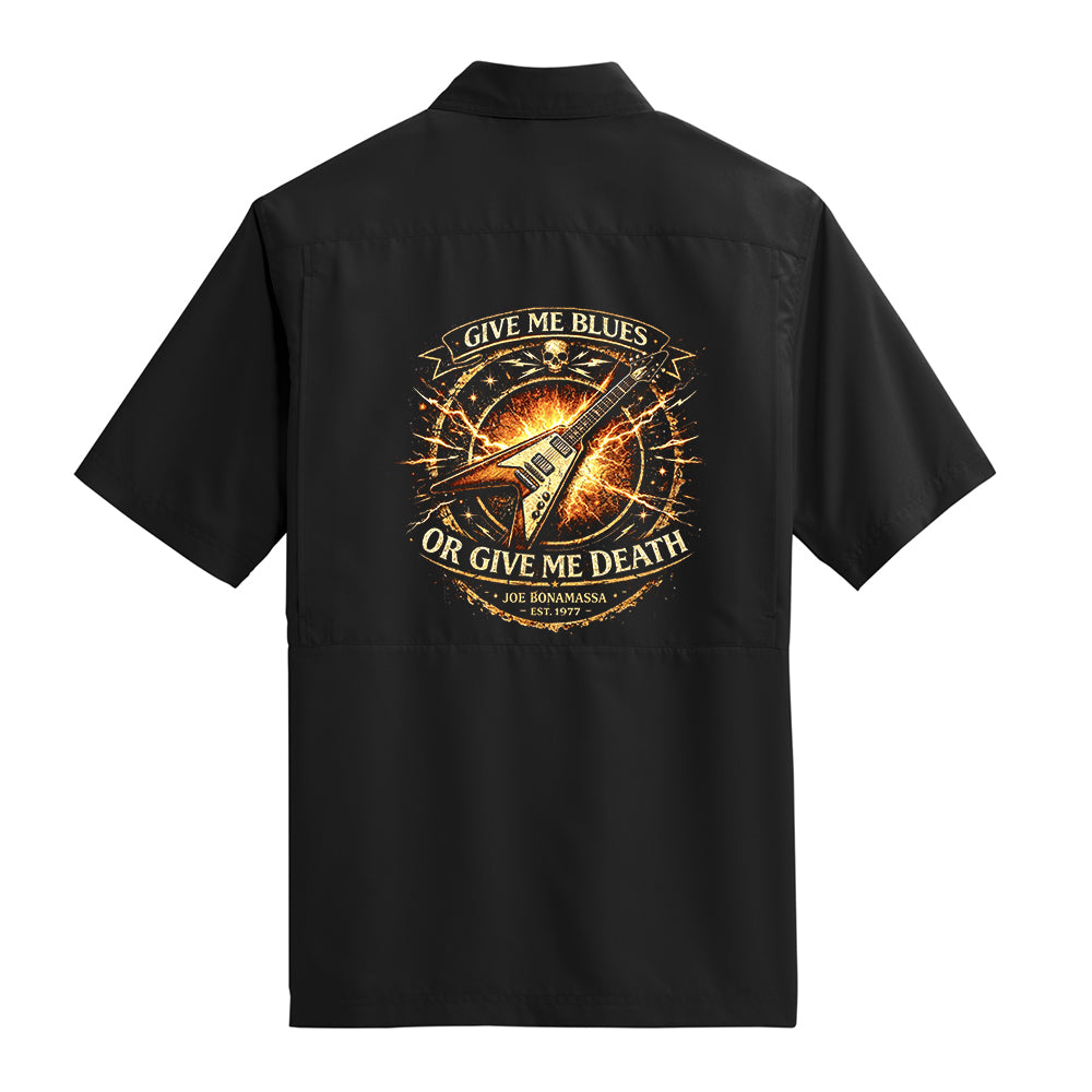 Joe Bonamassa Give Me Blues UV-skjorte svart polyester