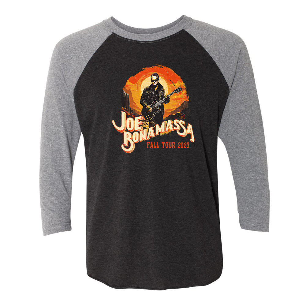 Joe Bonamassa 2023 U.S. Fall Tour Serenade 3/4 t-skjorte grå