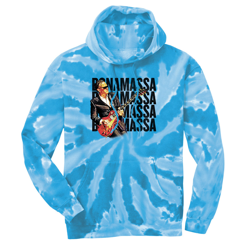 Joe Bonamassa Quadamassa 2.0 hettegenser tie-dye Royal