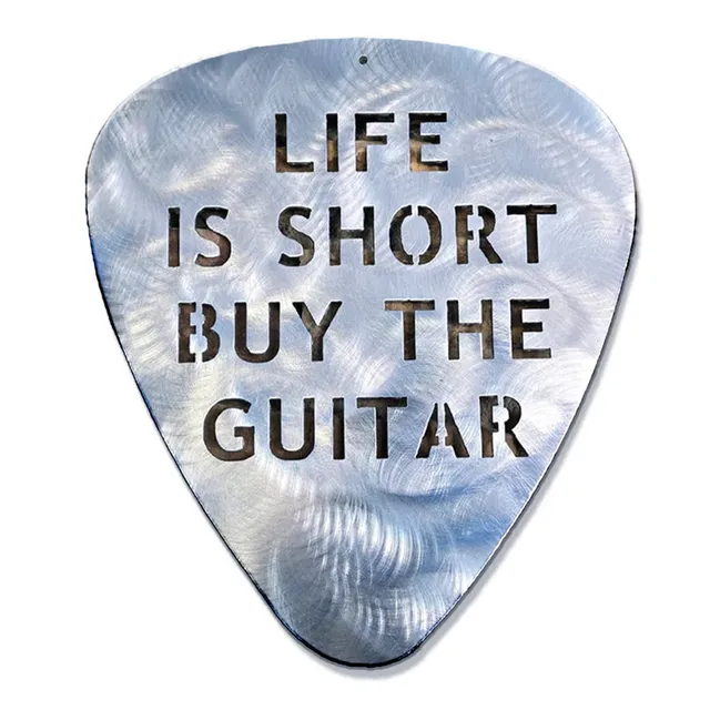 Joe Bonamassa Life is Short Buy the Guitar metallbilde sølv