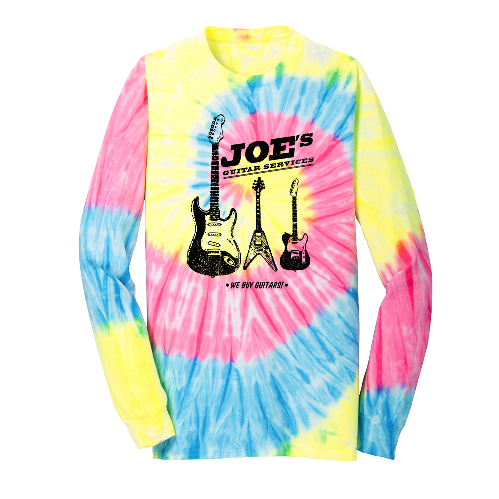 Joe Bonamassa Guitar Service tie-dye langermet neon