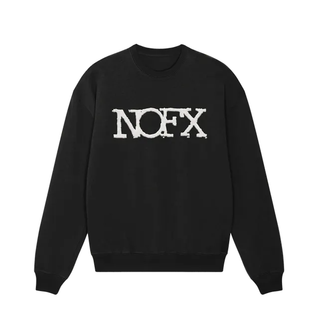 NOFX Logo Applique crewneck genser bomull