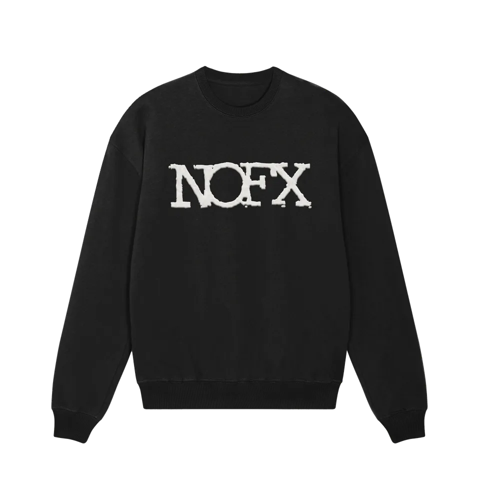 NOFX Logo Applique crewneck genser bomull