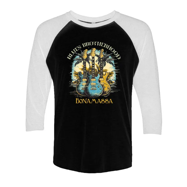 Joe Bonamassa Blues Brotherhood t-skjorte 3/4 erme triblend