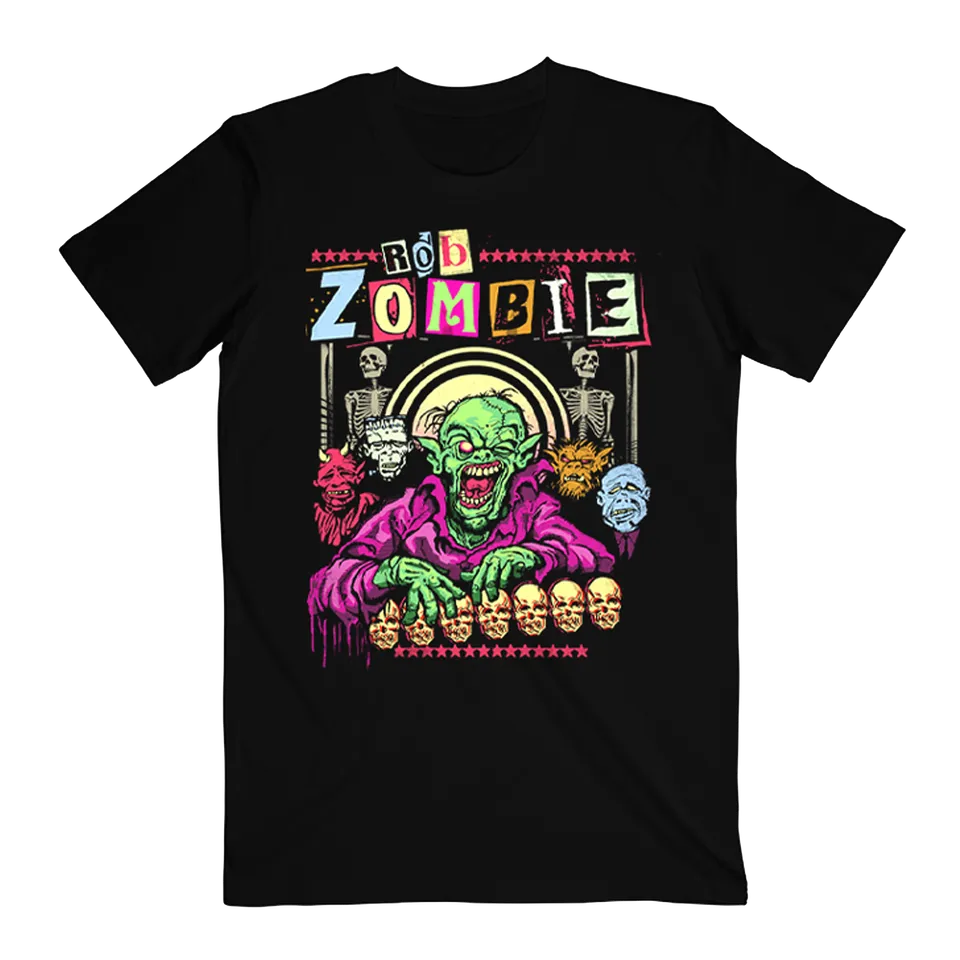 Rob Zombie All My Monsters t-skjorte unisex bomull