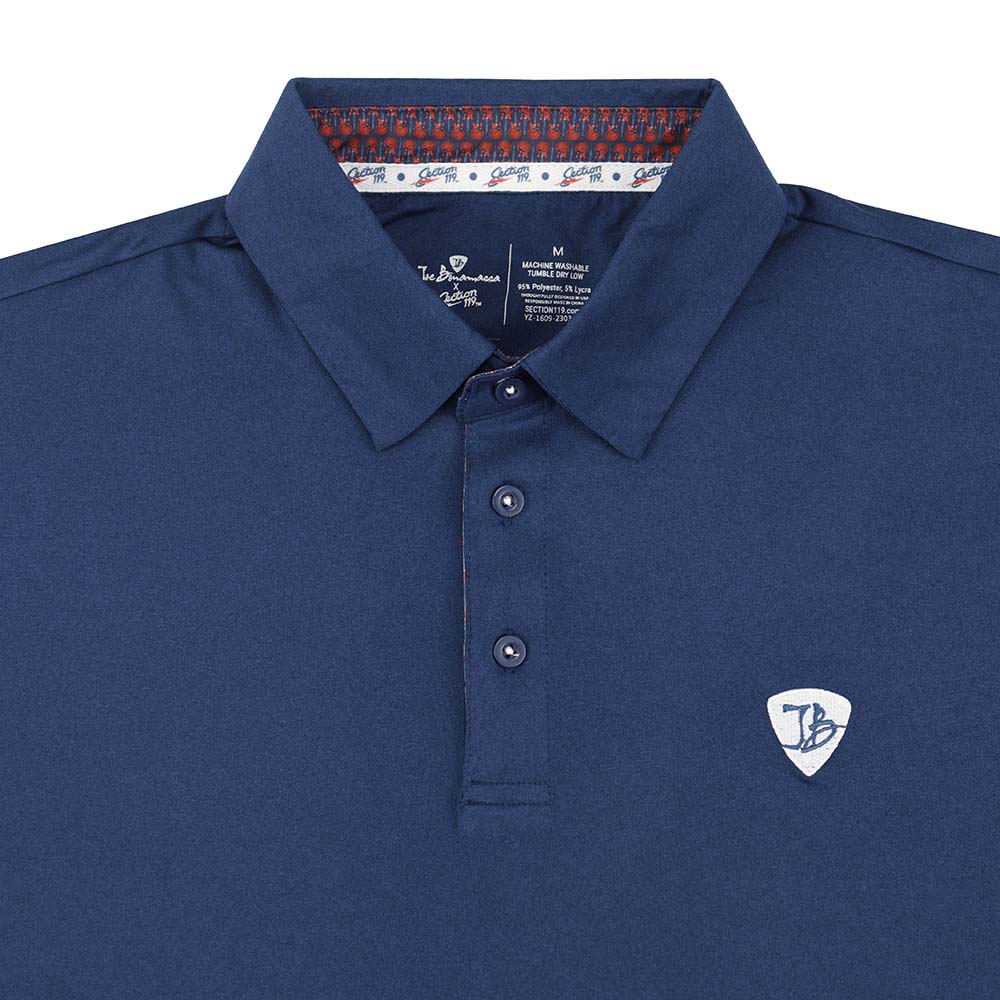 Joe Bonamassa Dry Fit polo herre SEC.119 svart stretch