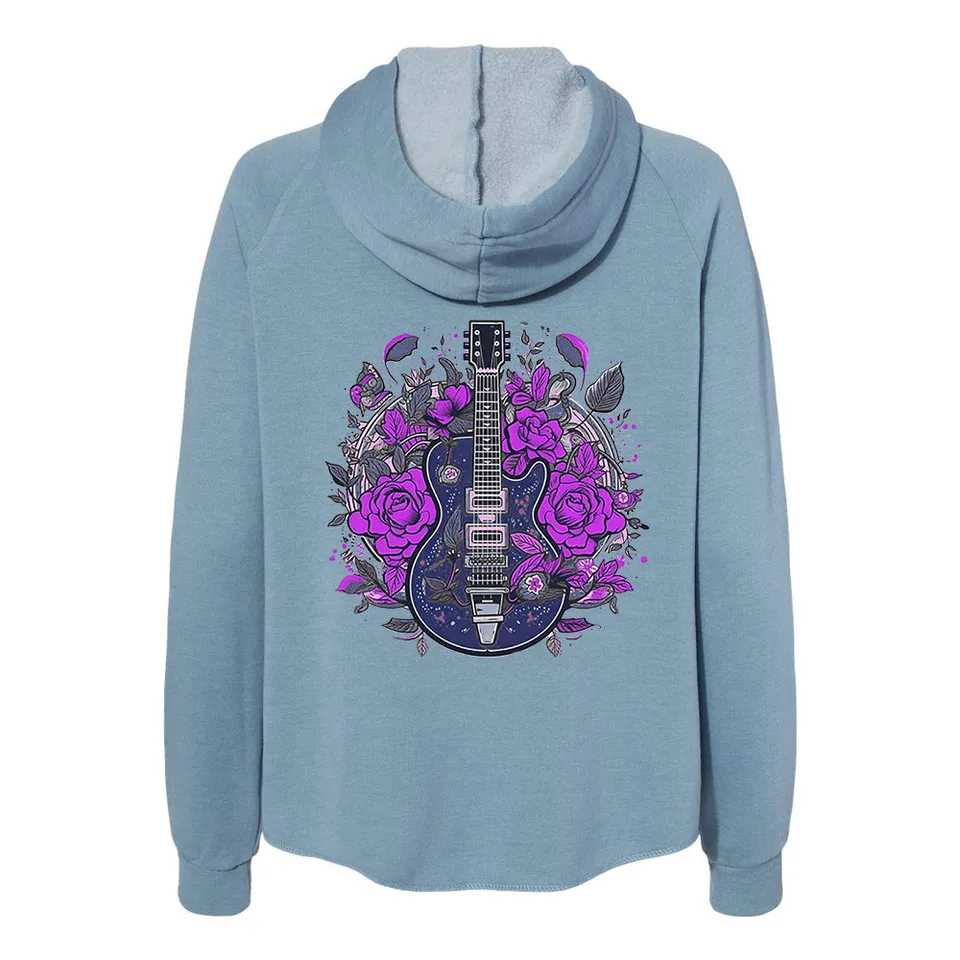 Joe Bonamassa Blooming Blues Wave Wash zip-hoodie blå dame