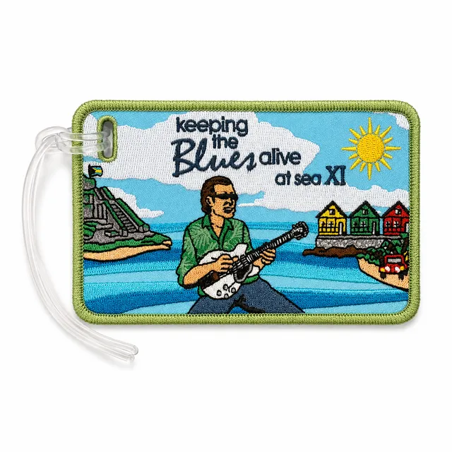 Joe Bonamassa 2026 KTBA at Sea XI bagasjelapp brodert