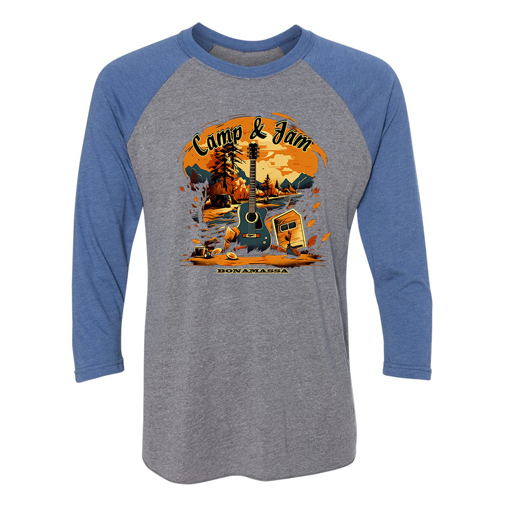 Joe Bonamassa Camp & Jam 3/4 T-skjorte tri-blend