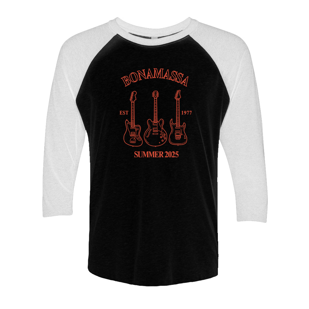 Joe Bonamassa Summer 2025 t-skjorte 3/4 ermer unisex