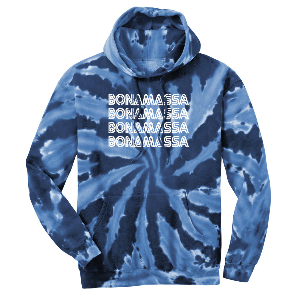 Joe Bonamassa Quadamassa hettegenser tie-dye turkis