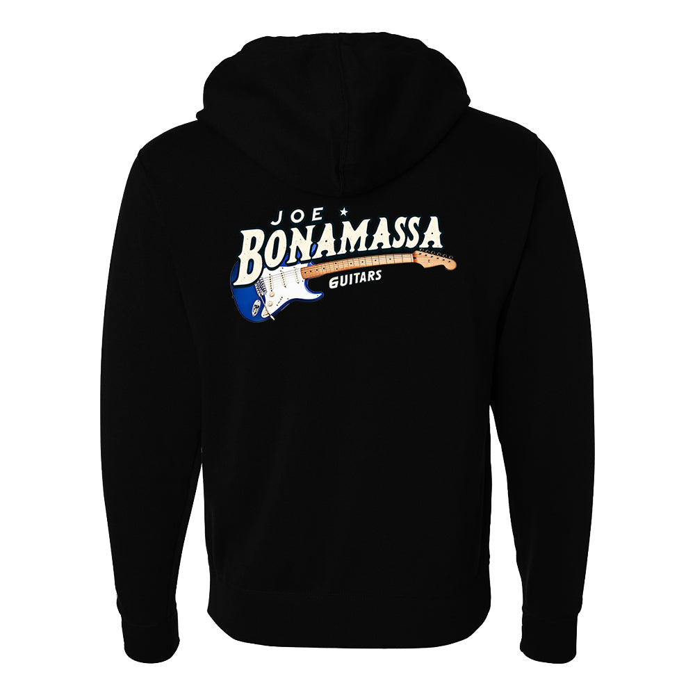 Joe Bonamassa Royal Strat hettejakke glidelås svart