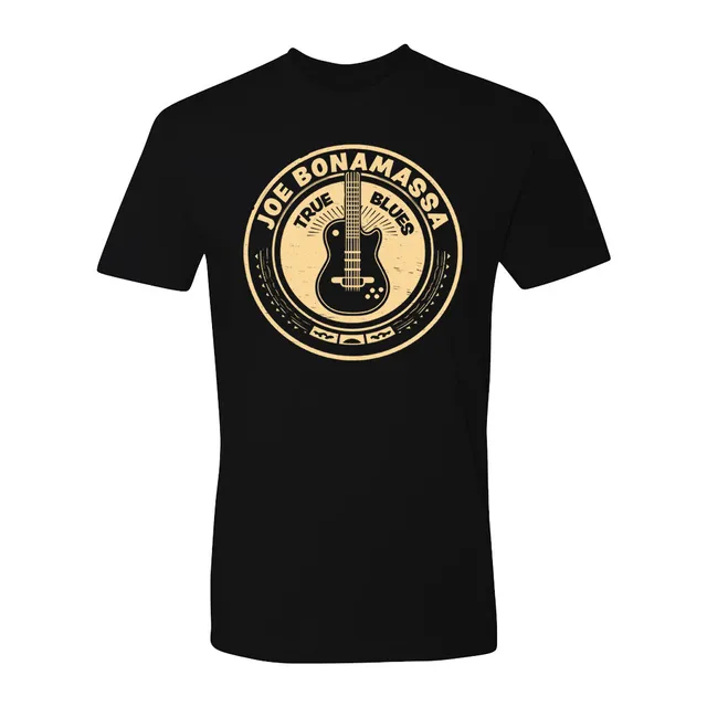 Joe Bonamassa True Blues t-skjorte unisex svart bomull