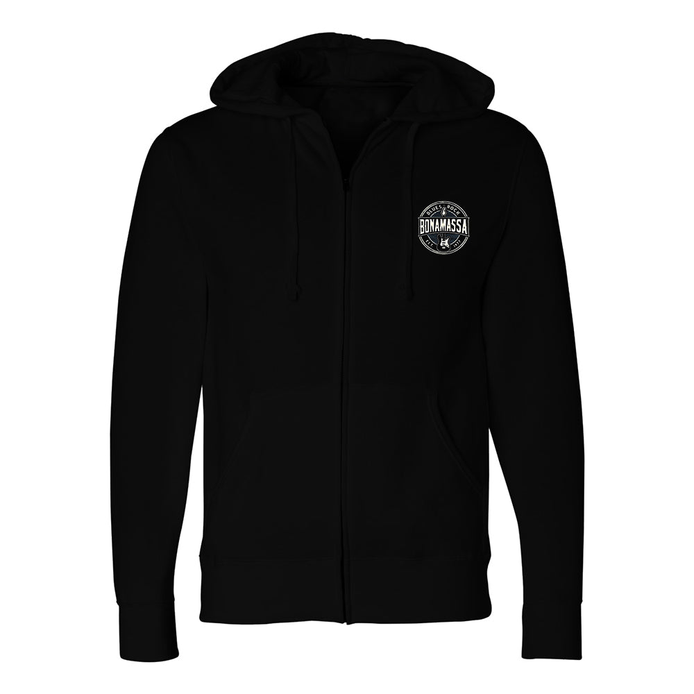 Joe Bonamassa StratoBlues Zip-Up hettegenser unisex svart