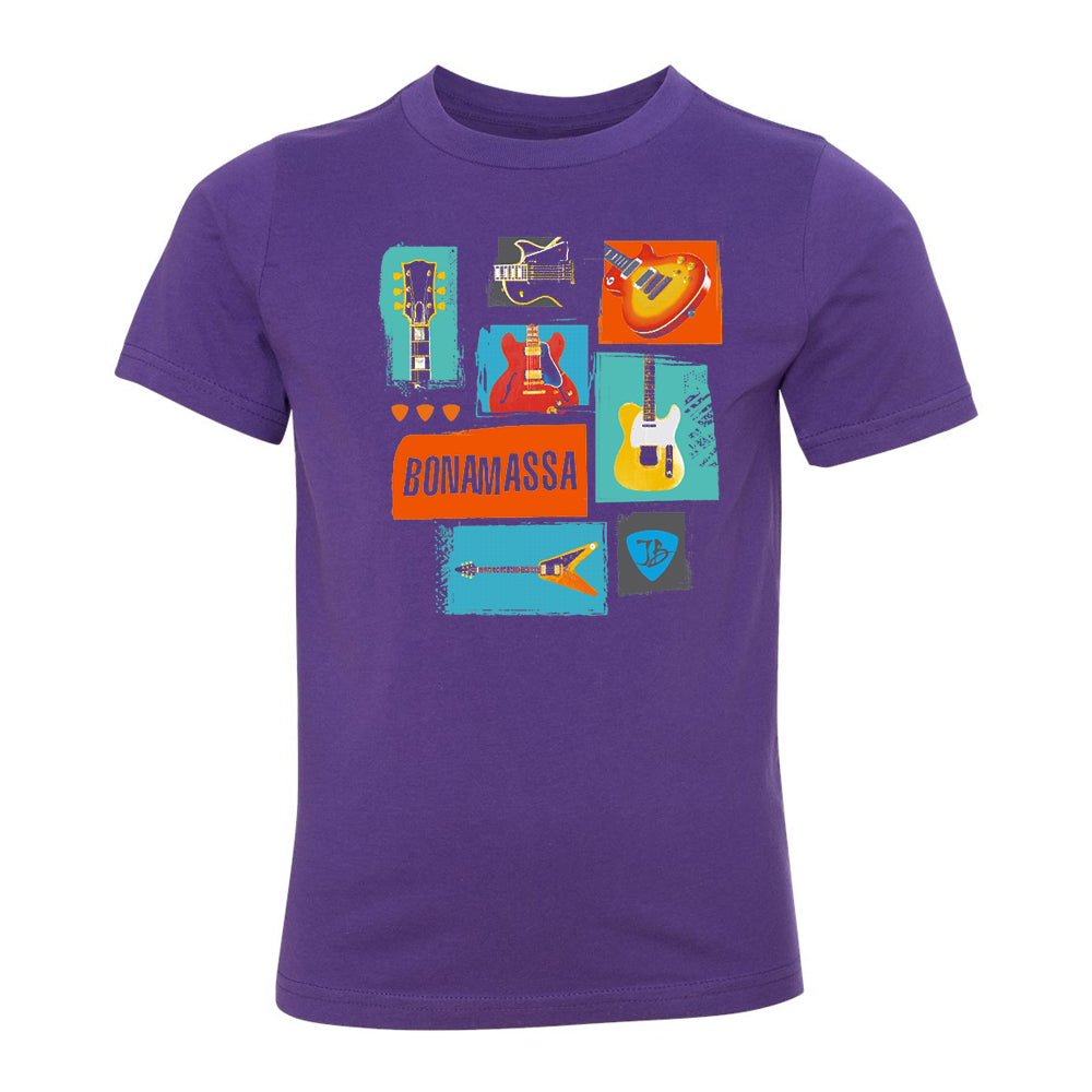 Joe Bonamassa Guitar Bunch t-skjorte barn svart bomull