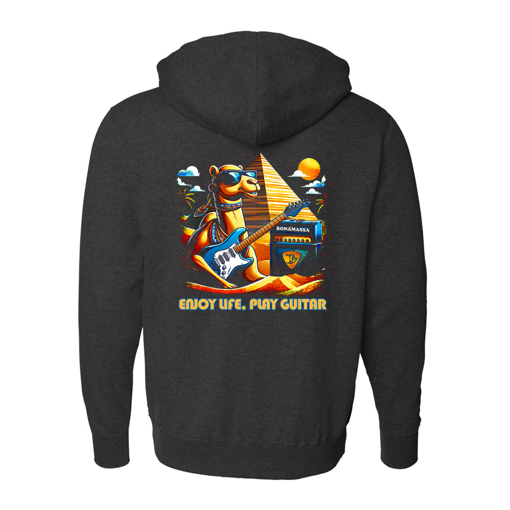 Joe Bonamassa Enjoy Life Play Guitar Zip-Hoodie hettegenser svart