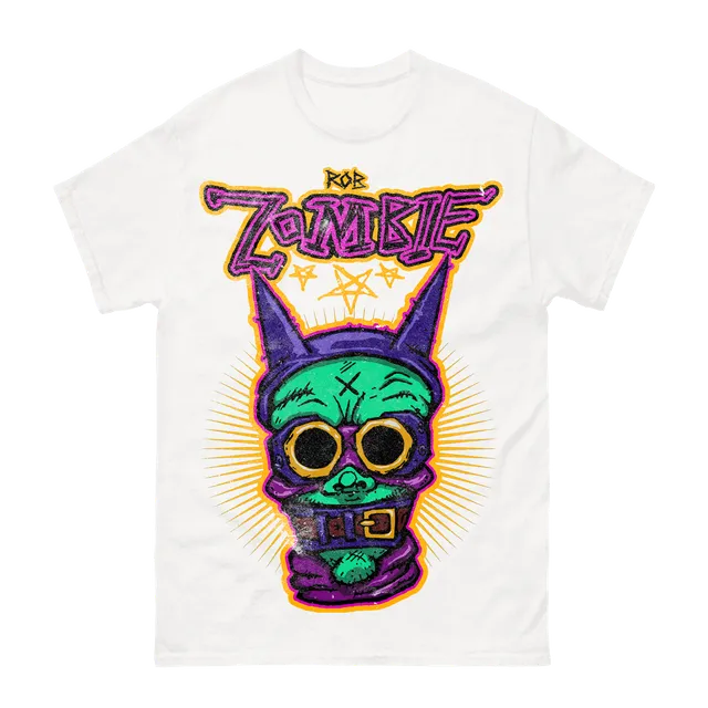 Rob Zombie Bucklehead White t-skjorte hvit bomull