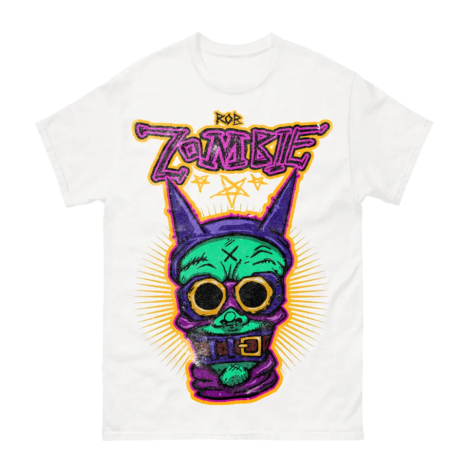 Rob Zombie Bucklehead White t-skjorte hvit bomull