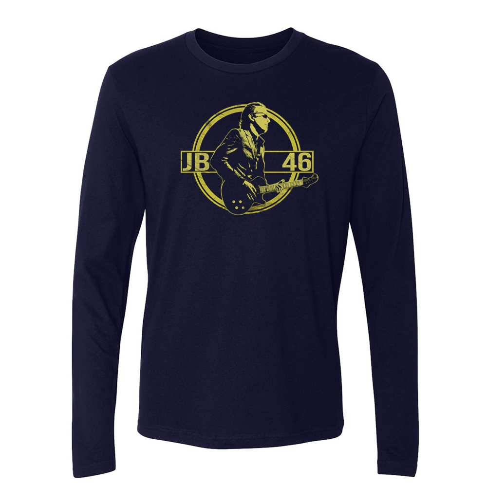 Joe Bonamassa 46 Years of Blues Logo langermet t-skjorte svart bomull